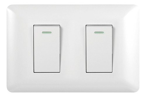 Interruptor Doble 9/24 10a 250v Blanco