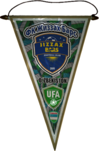 Banderin 37cm Full Color Futbol Uzbekistan Elegir Equipo Fk Jizzax Bars Fk Jizzax Bars