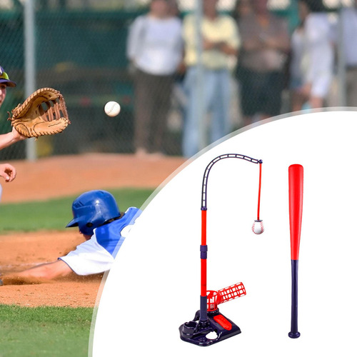 Máquina Lanzadora De Béisbol Para Niños De 3 A 5 Rojo
