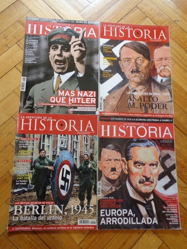 Lote De 4 Revistas La Aventura De La Historia. Hitler, &-.