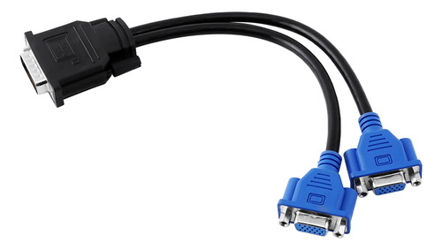 Cable Vga Dms-59 Pines A 2 Adaptadores Divisores Hembra De 1