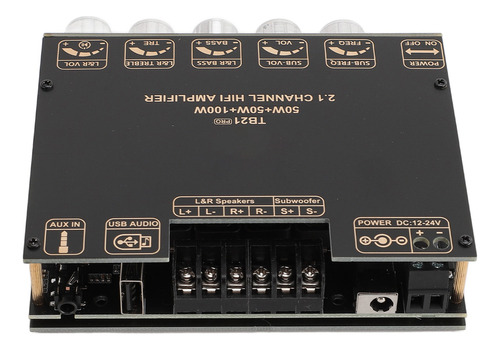 Módulo Amplificador De Potencia Placa De 2.1 Canales 50wx2 P