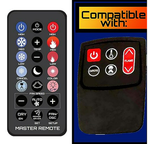 Control Remoto Para Estufa De Chimenea Twin Star, Duraflame