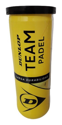 Tubo Pelotas Padel Dunlop Team X 3 Balls Caja X 24 Tubos