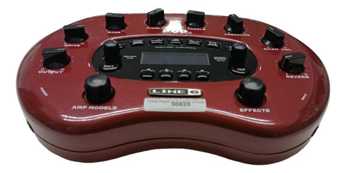 Pedaleira Pod L6 Ultmate Tone Para Guitarra Outlet Cor Vermelho