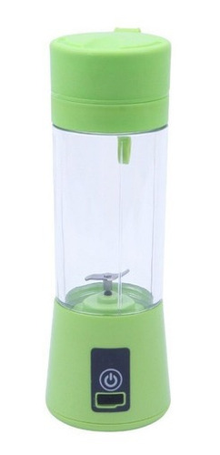 Imagen 7 de 9 de Batidora Licuadora Juguera Portatil Usb Recargable Colores Verde