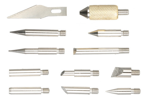 Imagem 4 de 9 de Escultura Pirografia Ferramenta Multi-função 37pcs Portátil