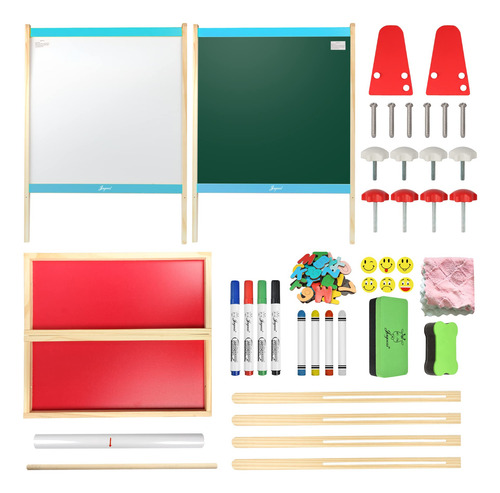 Pizarra Blanca Y Pizarra De Madera Easel Joyooss Para Niños