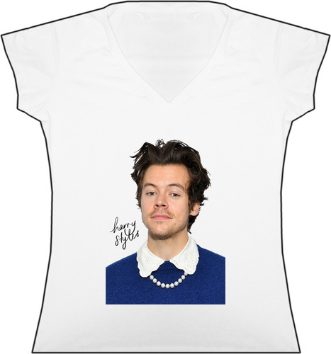 Blusa Harry Styles Pop Dama Camiseta Bca Urbanoz