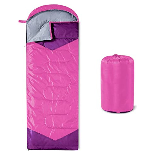 Oaskys Camping Sleeping Bag - 3 Season Warm &amp; Cool Weath