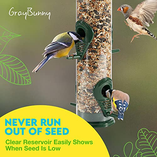 Gray Bunny Comedero Para Pájaros Para Colgar Al Aire Libre