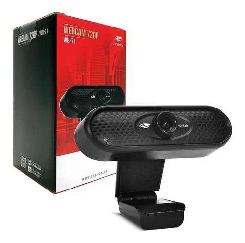 Imagem 1 de 4 de Webcam Videochamada Home Office 720p Hd Usb Microfone C3tech