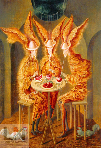 Lienzo Tela Canvas Remedios Varo Vampiros Vegetarianos67x100