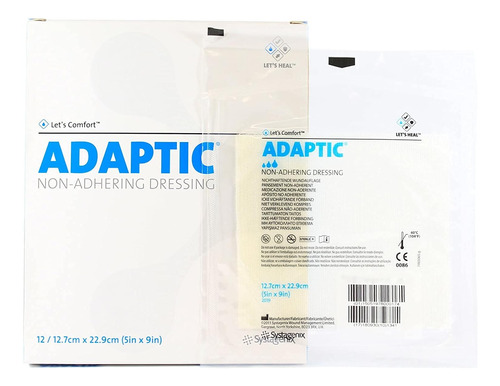 3m Adaptic Apósito Acetato/petrolato 12x23cm, 12 Pz, No Cfdi