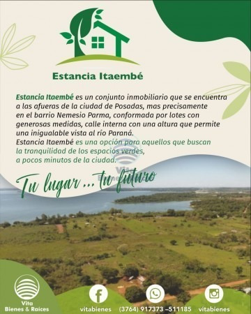 Imagen 4 de 15 de Terreno En Venta - Loteo Estancia Itaembé