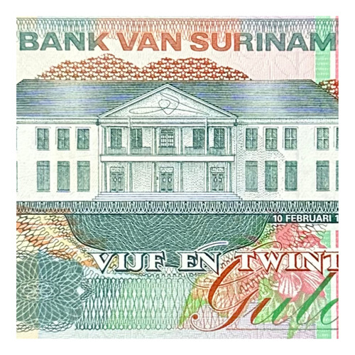 Surinam - 25 Gulden - Año 1998 - P # 138 - Nadador