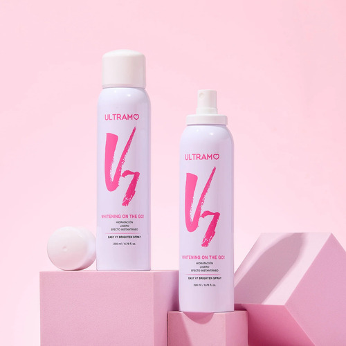 2pza Crema Blanqueadora Ultramo V7 Spray Blanqueador Hidrata Fragancia Neutra