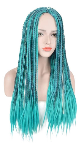 Ccutoo 3 Tonos Azul Gris Mezcla Negro Uma Trenzas Largas Y R