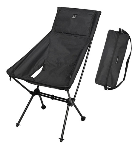 Sillón De Camping Al Aire Libre 88cmx60cmx96cm Negro