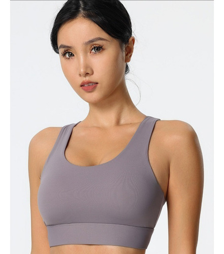 Sujetador Cómodo De Moda Deportiva Cruzada Para Mujer, 3 Pie