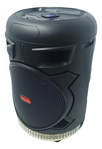 Caixinha De Som Portátil Bluetooth Led Rgb Altomex Kts-1206 Cor Preto