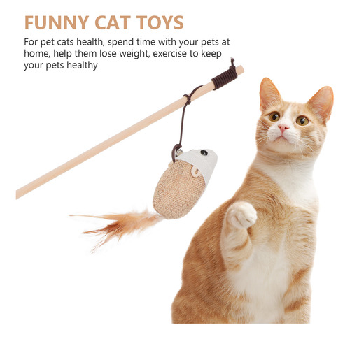 Palo De Mano Con Forma De Gatito Para Gatos Con Campana, Int