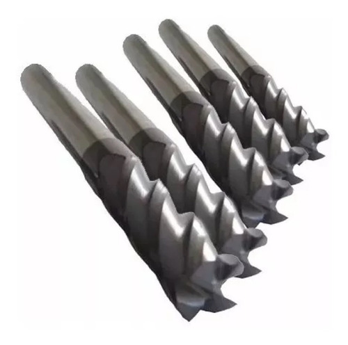 Set Fresa Metal Duro 8 Pza Ø 1,2,3,4,5,6,8,10mm  Endmill