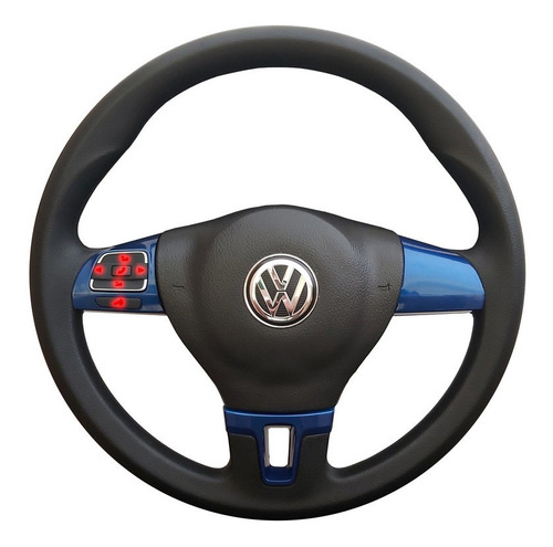 Volante Tsi Controle Som Azul Led Vw Santana 2001