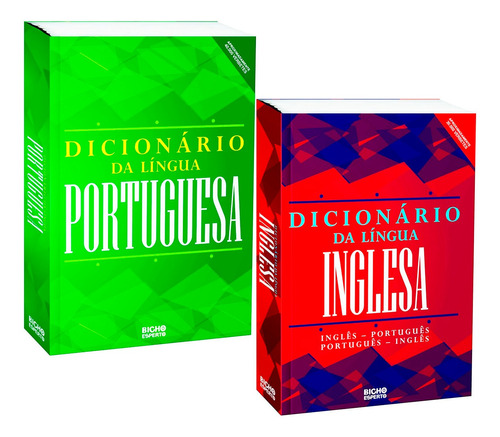 Dicionário Escolar 2 Vols. Português Inglês Nova Ortografia
