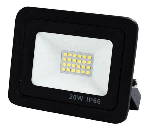 Foco Led Luminaria P Exterior 20w Luz Cálida Ip66 Gtía 1 Año