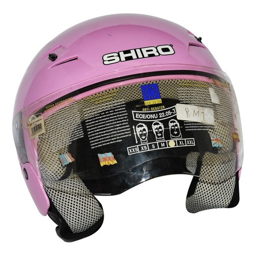 Casco Rosa 3/4 L Shiro Helmets