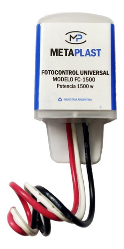 Fotocontrol Fotocelula Universal 3 Cables Metaplast 1500w