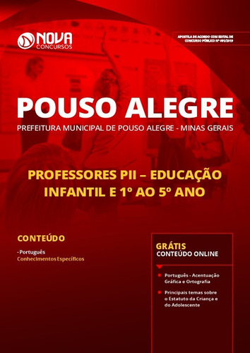 Apostila Prefeitura Pouso Alegre Mg 2019 Professores P2 Nova