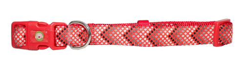 Collar Perro Puntitos Xs Rojo Mascan Rojo
