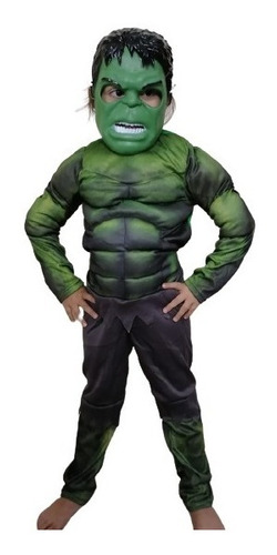 Disfraz Super Heroe Hulk Para Niños
