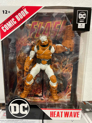 Figura De Acción Heat Wave The Flash Dc Direct Mcfarlane