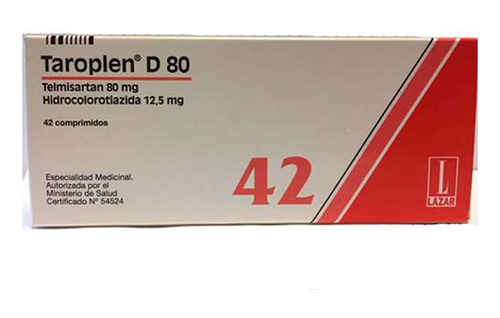 Taroplen® D 80mg X 42 Comprimidos | Antihipertensivo