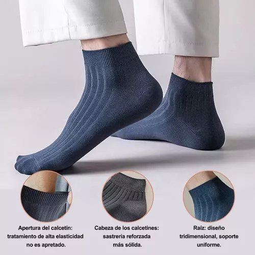 Calcetines Cortos de Algodón Poliéster para Hombre