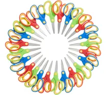 Comprar Paquete De 24 Tijeras De Punta Roma Para Niños, Tijeras A...