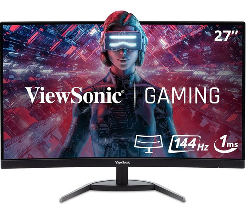 Monitor Viewsonic 2k Vx2768 Curvo 144hz 27  Gaming Qhd 1440p (Reacondicionado)