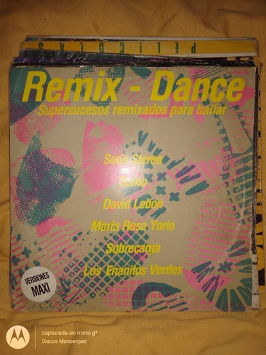 Vinilo Remix Dance Sumo Sobrecarga Soda Stereo Enanitos Rn1