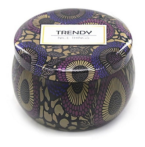 Imagen 1 de 4 de Vela Aromatica Trendy Envase De Lata Diseno Ar1 14477 Ellobo
