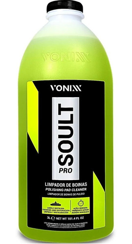 Limpador De Boinas Limpa E Restaura Ação Vonixx Soult Pro 3l