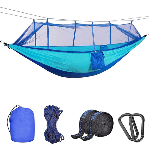 Hamaca  De Camping Doble Covacure Con Mosquitero