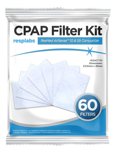 Resplabs - Filtros Cpap Compatibles Con Resmed S9 Y Airsense