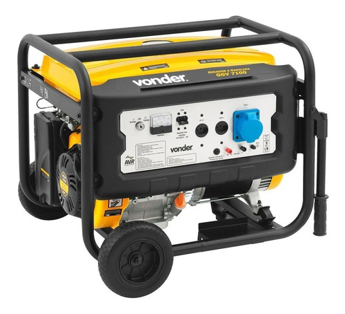 Gerador portátil Vonder GGV 7100 7100W monofásico com tecnologia AVR 110V/220V