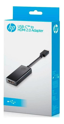 Adaptador Usb C Hp Pavilion Usb C - Hdmi 2pc54aa 0.1 Mts Neg