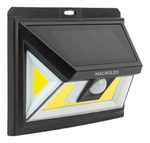 Reflector Solar Led Pared 5w Macroled C/sensor Movimiento