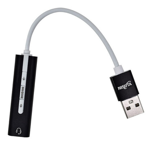 Conversor Usb A Audio Stereo 3.5mm Y Botones De Control