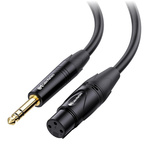 Cable Trs De 6,35 Mm (1/4 De Pulgada) Xlr De 6 Pies Mac...